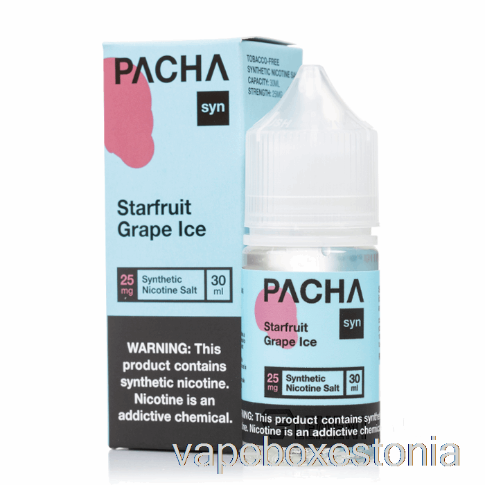 Vape Box Estonia Starfruit Viinamarjajää - Pacha Syn Soolad - 30ml 50mg